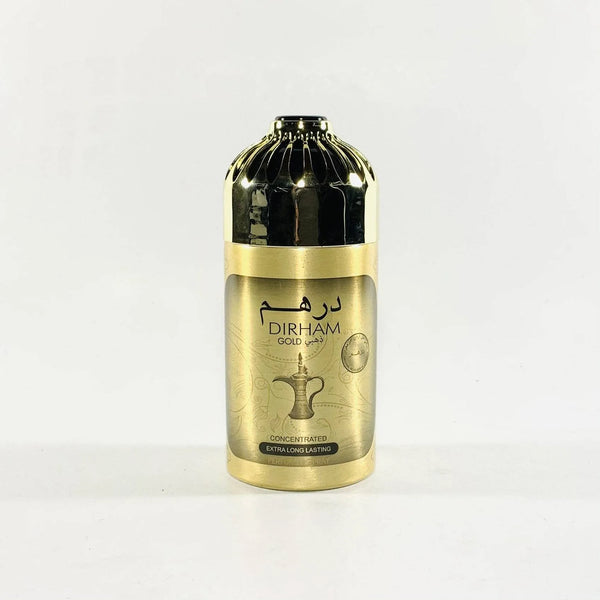 Déo Dirham Gold body spray Lattafa-min